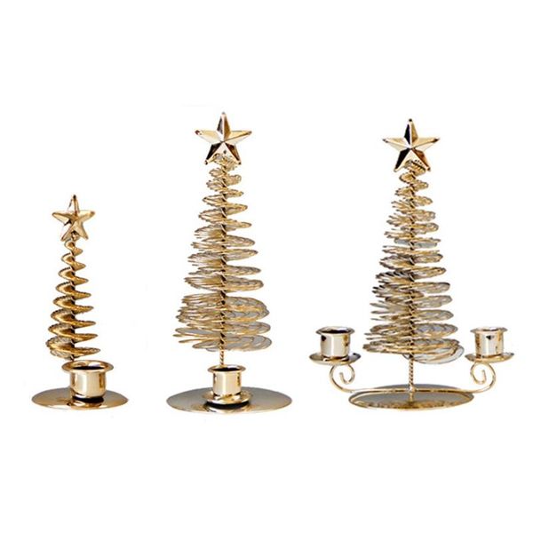 

christmas tree candle holder metal wire stand center candlestick ornaments decor holders