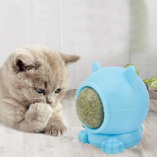 

natural catnip toys for cats edible teeth grinding cat interactive ball toy remove pet bad breath
