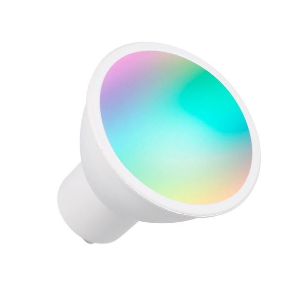 2022 Новый Smart Wi-Fi Светодиодная лампочка Свеча свеча RGB Dimmable Lights 5W GU10 Дистанционное управление приложением для дистанционного управления Alexa совместим с Alexa Google Home