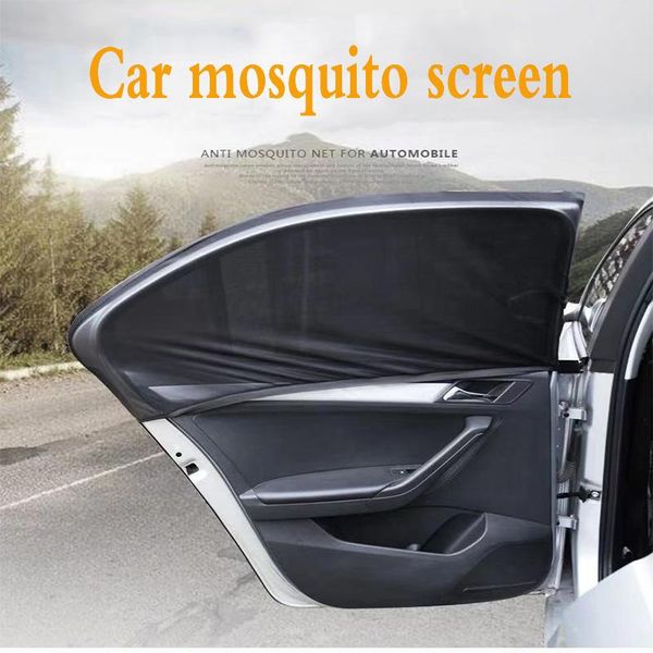 

car sunshade anti-mosquito black mesh curtain shade summer side window shading sunscreen heat insulation gauze cover