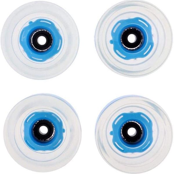 

skateboarding -4 pcs skateboard wheels with bearings light up at night 78a, 60mmx45mm glow in dark