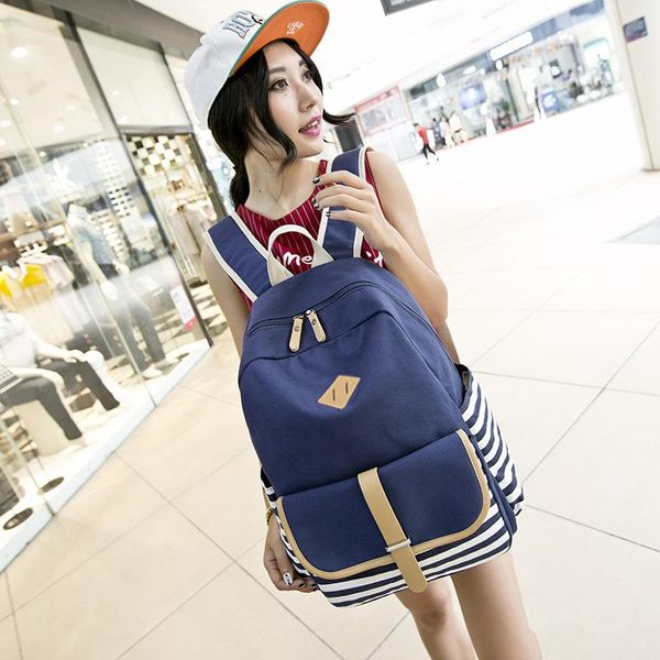 

backpack bi-shoulder bag college wind travel computer student