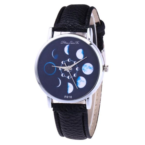 

fashion korean style couple watches simple quartz watch leather band round dial casual lxh wristwatches, Slivery;brown