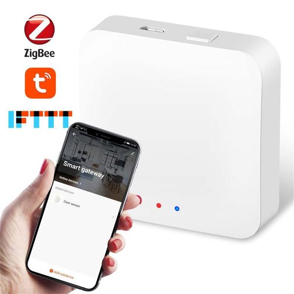 

smart home control tuya zig-bee wireless gate-way hub app controller for alexa google devices gateway remote zigbee#