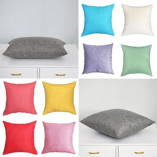 

pillow case durable friendly home supplies plain linen pillowcase wild nordic sofa waist cover decor silk satin