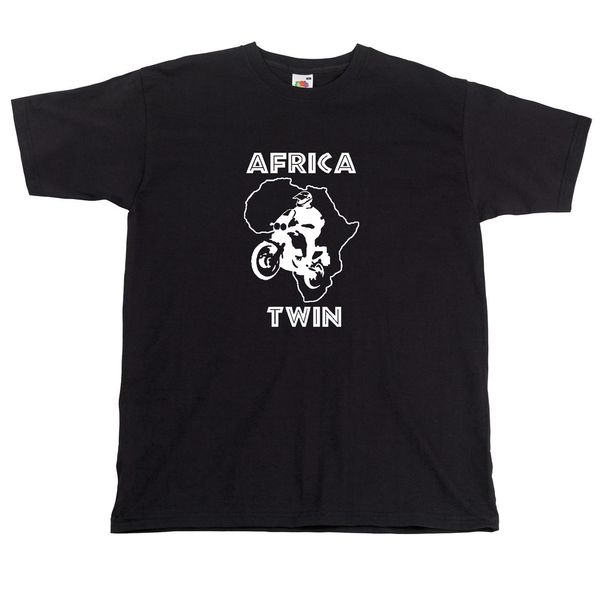 

honda africa twin tshirt adventure bike fan tshirt for motorbike dakar heros, White;black