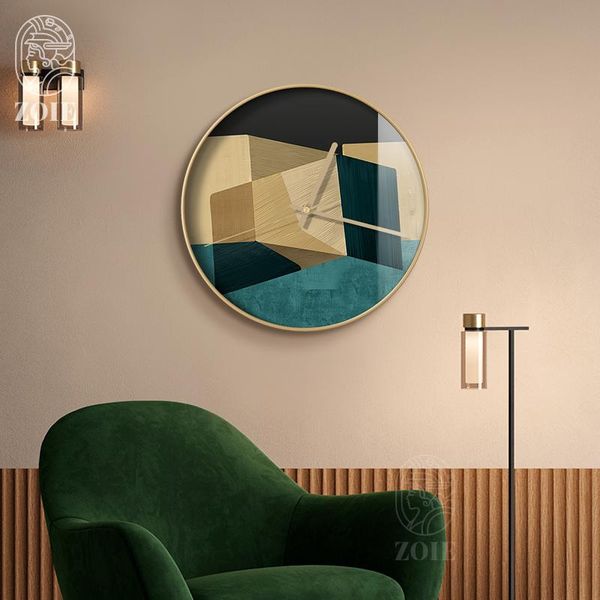 

wall clocks luxury nordic clock minimalist art creative special unique geometric office reloj pared grande home decor de50zb