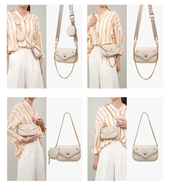 

small pu leather shoulder bag women purse handbags female travel crossbody ladies chain sling bags 2 pcs/set