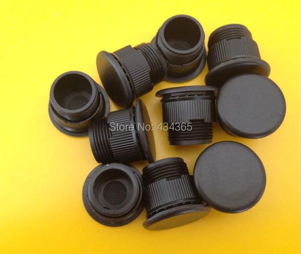 

furniture accessories 500pcs pt thread gray/black plastic button switch panel plug cover 16mm mounting hole