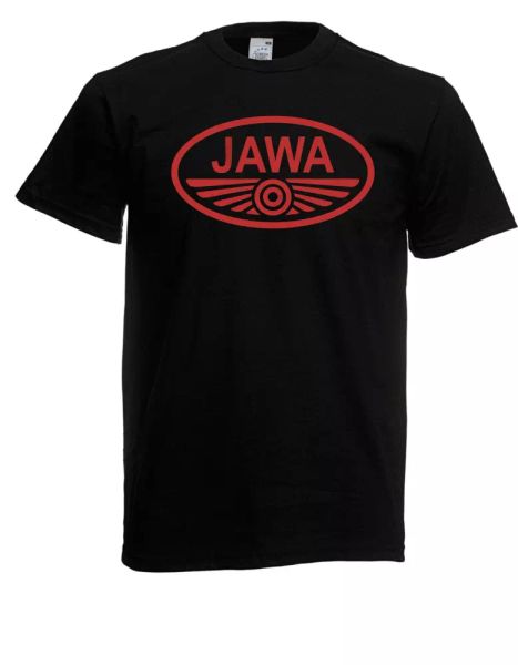 

mens t-shirt jawa motorcycle fans violence size up to 5xl, White;black