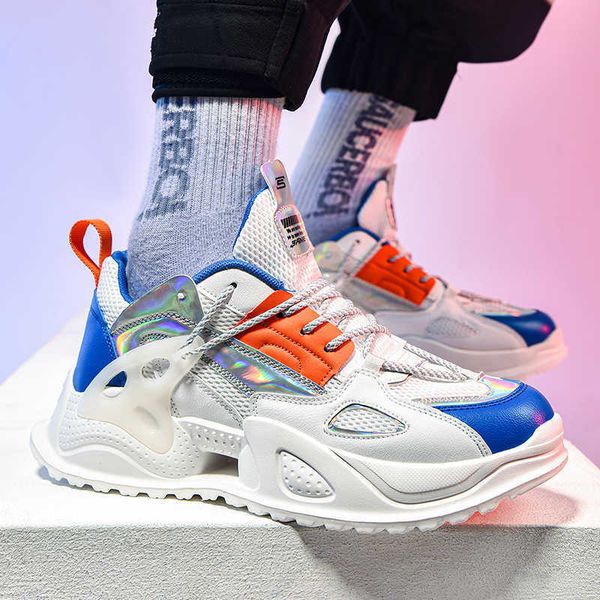 

2021 live broadcast of national fashion casual shoes light men's versatile mesh sports running