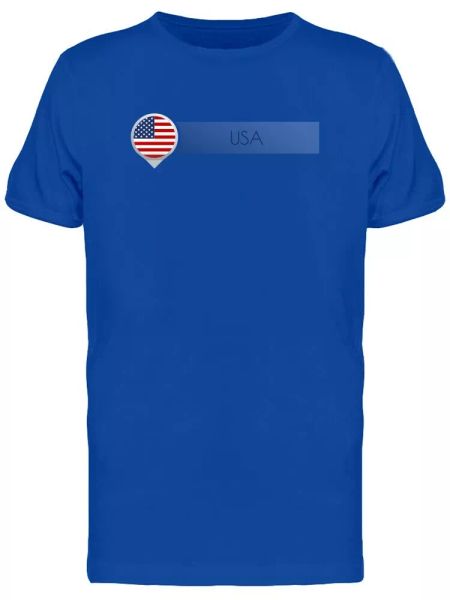 

Cool Map Point Usa Flag Men's Tee -Image by Shutterstock, White;black