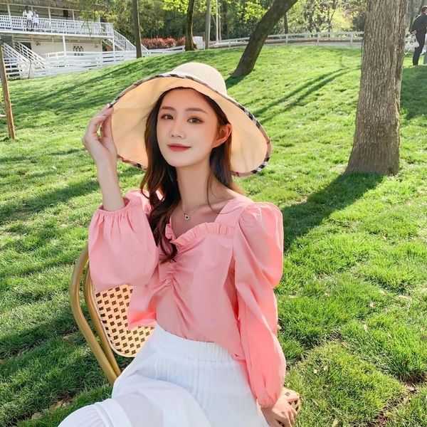 

bucket hat sunscreen hat women's bla gum sunshade big brim anti ultraviolet dome breathable folding empty fisherman's basin, Blue;gray