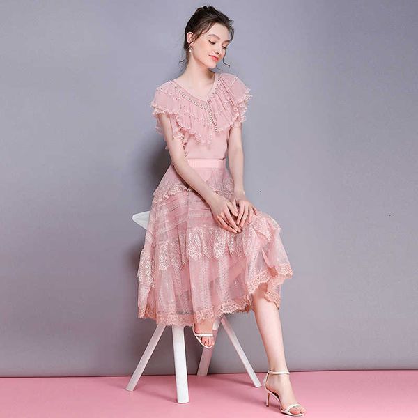 

women's sweaters sweaters summer fashion pink white black jumpers women v-neck ruffle lace patchwork beading deco casual knitted pullo