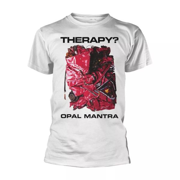 

therapy opal mantra licensed men t-shirt, White;black