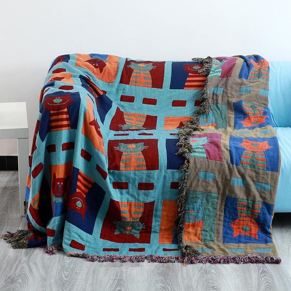 

blankets colorful cats geometry deer blanket sofa decorative slipcover stitching women outdoor beach sandy towels cape