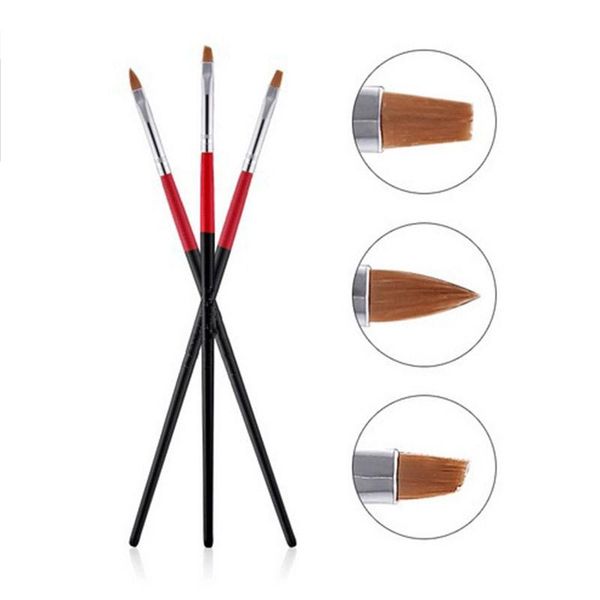

nail brushes 3 pcs light therapy pen such as painting professional manicure tools art easy to operate, Yellow