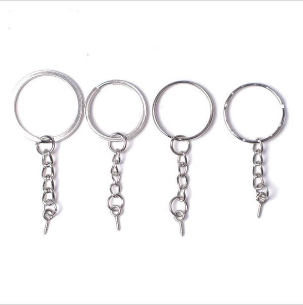 

diy jewelry findings connectors four chain key ring lobster buckle accessories manufacturers wholesale, Slivery;golden