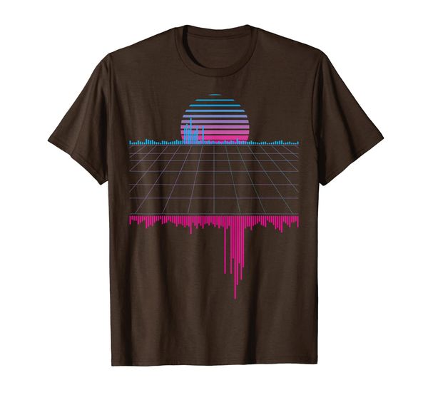 

outrun synthwave vaporwave aesthetic sunset music t shirt, Mainly pictures