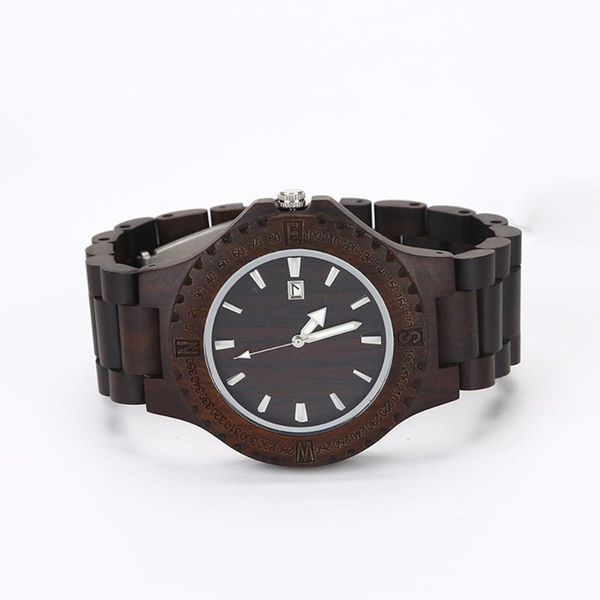 

wristwatches men's wood watches luxury multi-function wooden watch quartz retro men fashion sport timepieces relogio, Slivery;brown