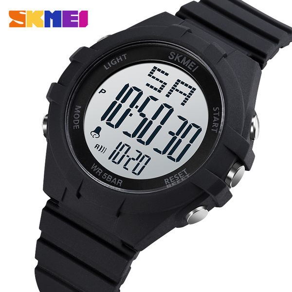 Skmei Mens Guarnizioni sportive antiurto Fashion Soft Men Digital WristWatches Chrono LED Sveglia per Maschio Reloj Hombre 1715 Q0524