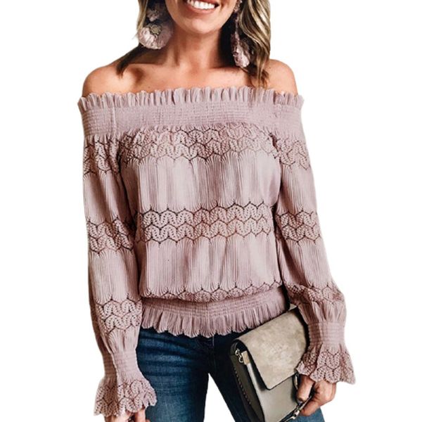 

women's polos female sensual lace blouse, long sleeve fine blouse with transparency, boho harajuku sj4431m shirt buk4, White