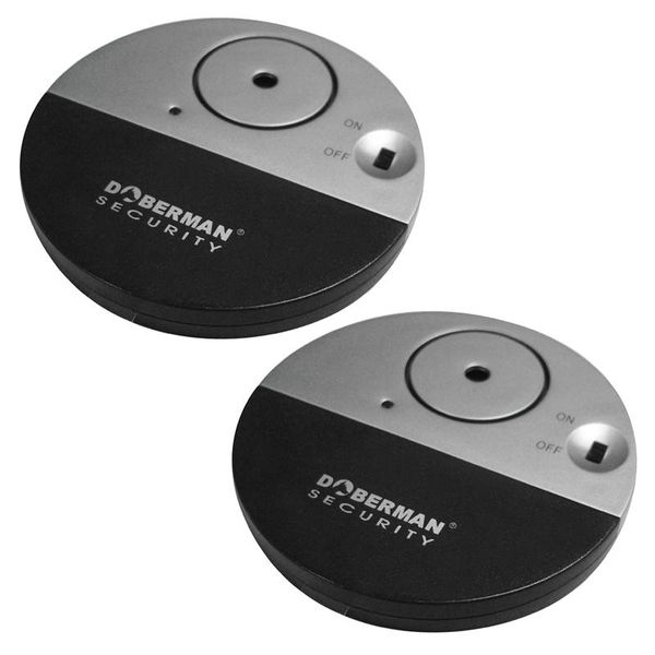 

smart home sensor 2x doberman security 100db wireless electronic vibration detector cabinet door window alert
