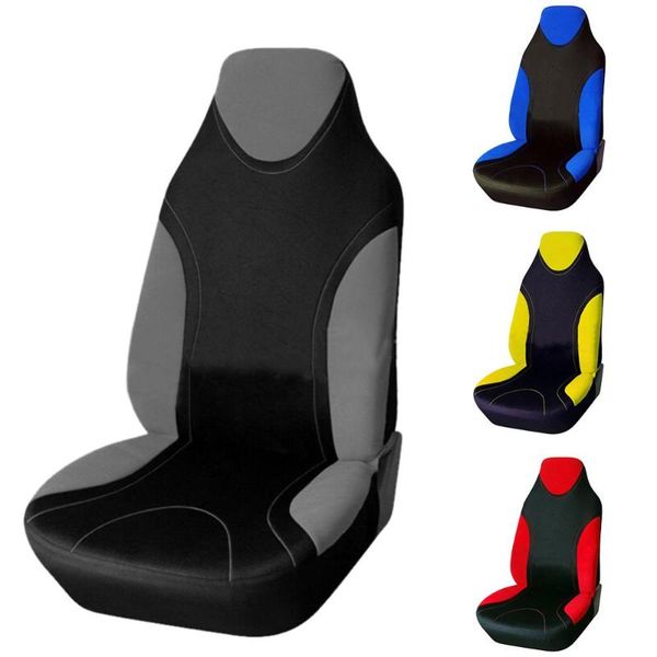 

car seat cover single front universal cover, grey / blue red yellow chair covers
