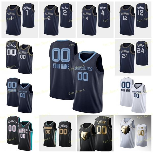 

75th 2022 city earned edition custom sam 25 merrill xavier 2 tillman santi 7 aldama john 46 konchar killian 35 tillie yves 5 pons basketball, Black