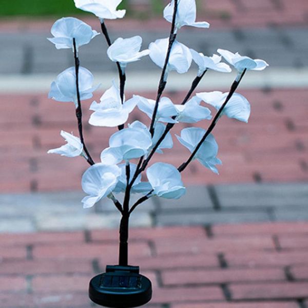 

solar lamps phalaenopsis light led artificial flower lamp luminous outdoor landscape decoration for garden courtyard lawn g10