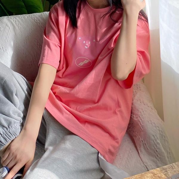 

women's t-shirt 2021 high street fashion hip hop we11done t shirt pure cotton round neck loose casual short sleeve men women 1:1, White