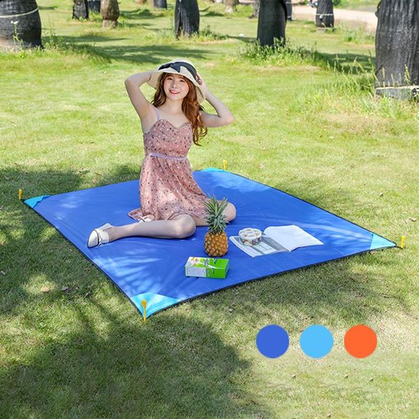 

outdoor pads camping mat waterproof moisture-proof beach lawn picnic carpet portable folding sleeping pad light equipment