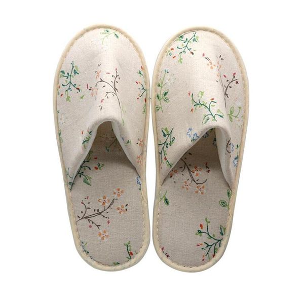 

1pair towel el disposable slippers travel spa guest shoes home, Black