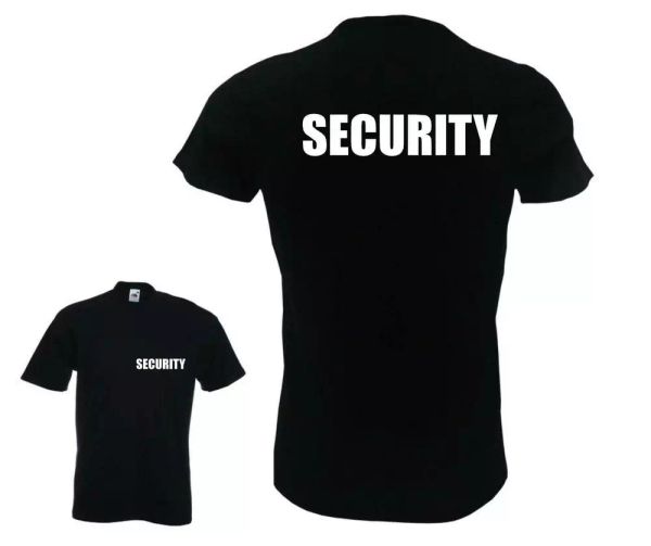 

security men's t-shirt - bodyguard staff job work joke gift present outfit fun, White;black