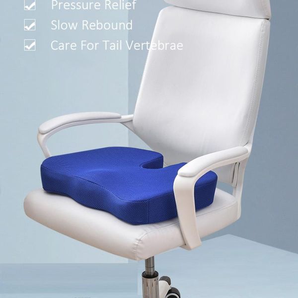 

cushion/decorative pillow 45x35cm gel orthopedic memory cushion foam u coccyx travel seat massage office chair protect healthy sitting breat