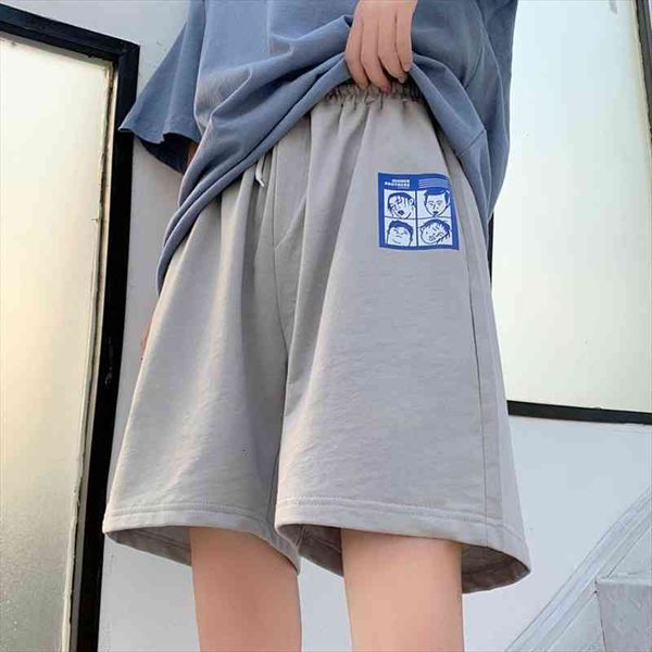 

korean retro harajuku summer side womens shorts black white plaid printed high waist casual female, White;black