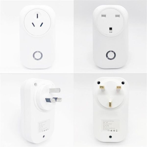 

smart power plugs eu/us/uk/au/br plug wifi socket 16a home life works with alexa google ifttt
