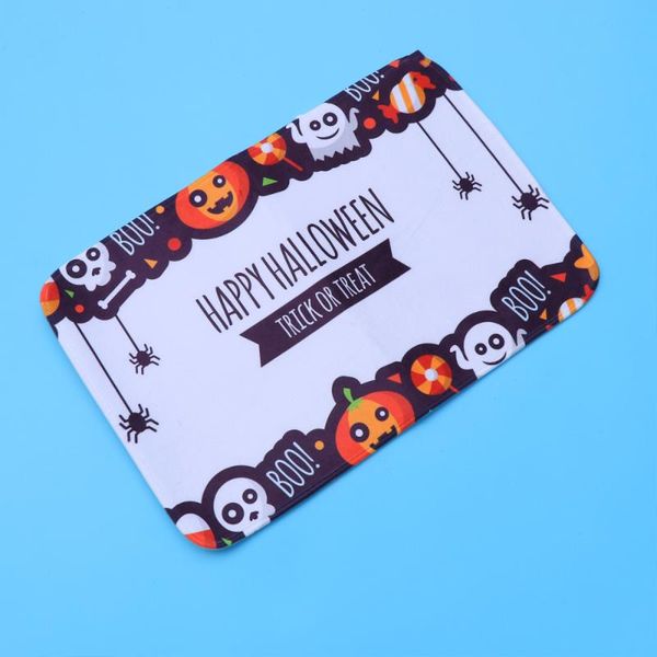 

1pc bathroom non-slip rug themed pumpkin witch pattern carpet funny floor mat home decoration pad bath mats