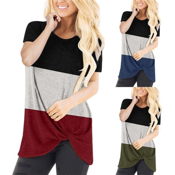

women's t-shirt spring and summer short sleeve round neck kink s6pb, White