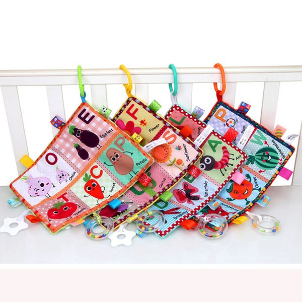 

soft baby plush toy multifunctional creative gift fruit insect flower lathe hanging cognitive toy