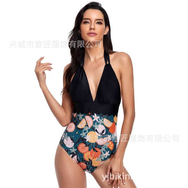 

2021 swimsuit bandage two women's gilded bikini