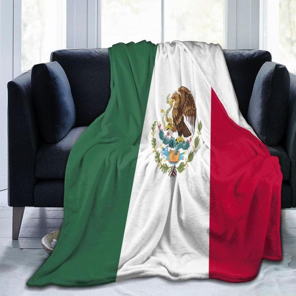 

blankets a soft warm fleece blanket mexico flag winter sofa plaid throw 3 size light thin mechanical wash flannel