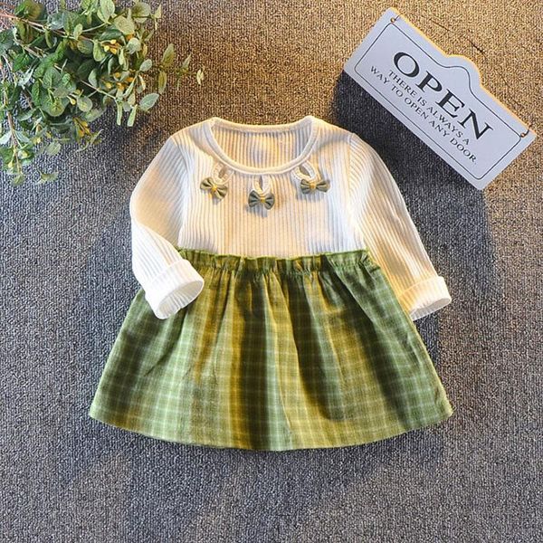 

first birthday baby girl party christening dress for spring born long sleeve cloth overalls dresses princess girl's, Red;yellow