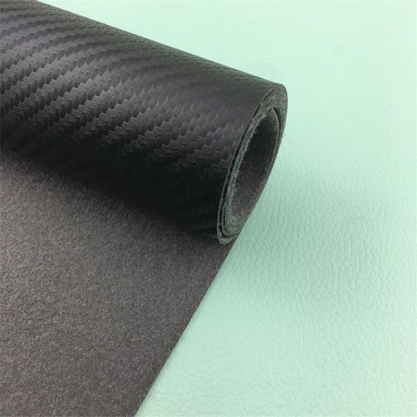 

anti-slip mats carbon fiber car leather scuff plate door sill cover step guard 120*50 cm