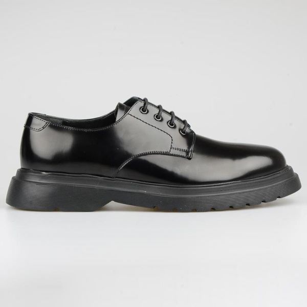 

footcourt- collection black genuine shiny leather shoes casual men office dress smart handmade made in istanbul