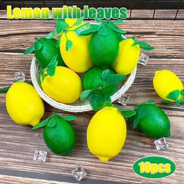 

party decoration 10 pcs plastic artificial fruits fake shop decors lifelike simulation fruit model home decorations