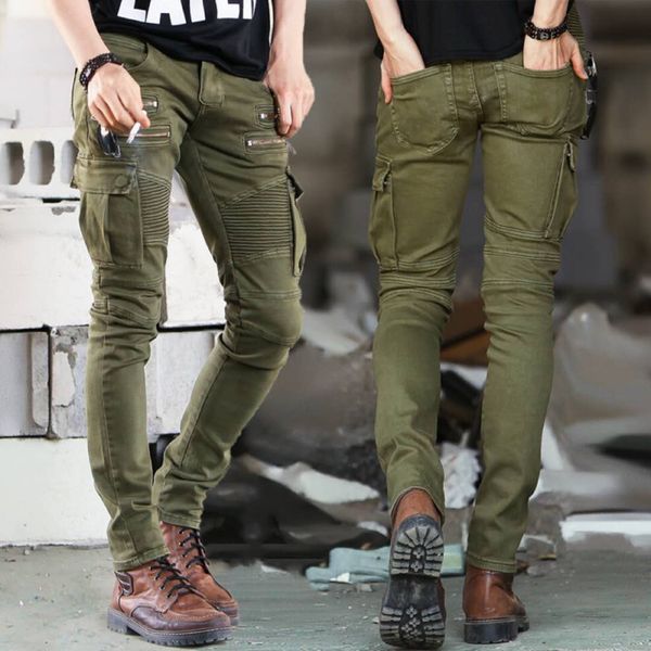 

men's plus size pants straight ripped hole denim casual pure cotton fashion stretch men jeans clothing, Black;brown