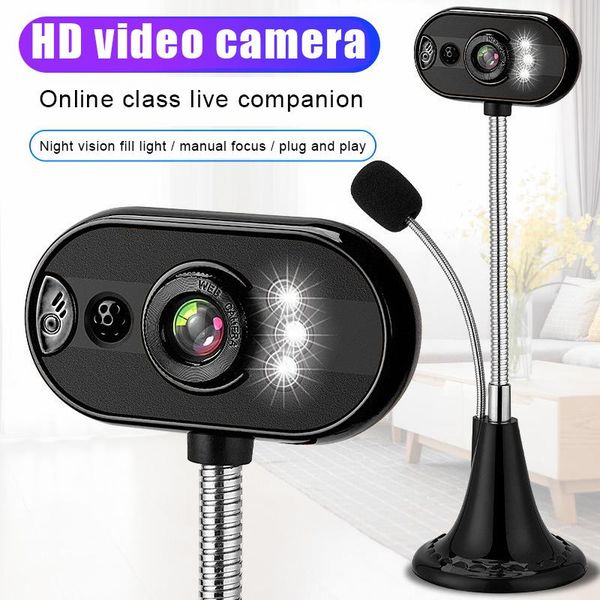 

webcams usb hd webcam camera with mic night vision for deskcomputer pc laphome office puo88