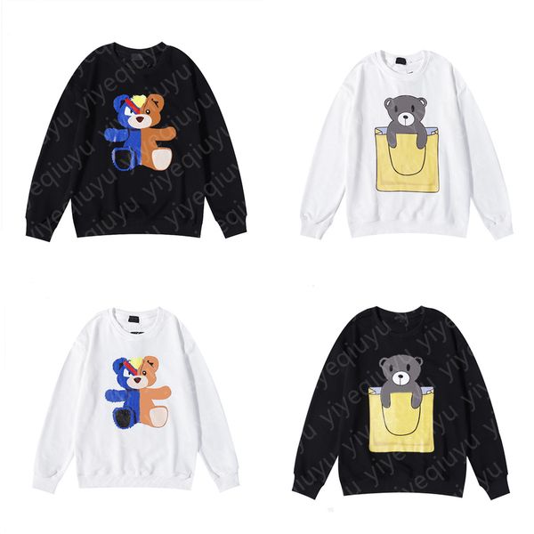 

brand hoodie mens hoodies printing male or female sweatshirts cotton round neck stylist hip hop trendy clothing size m-2, Black