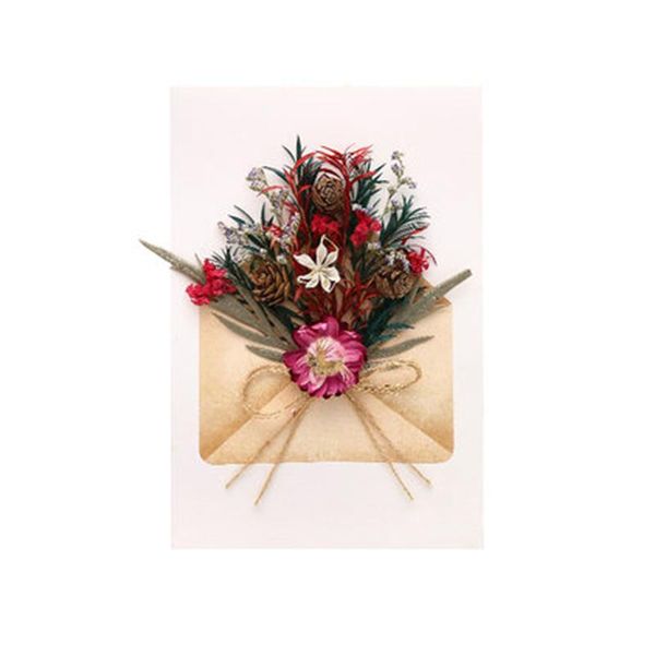 

greeting cards dujoi card diy dried flower material three-dimensional small